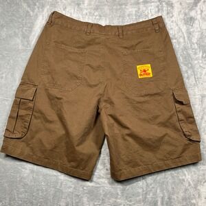 Butter Goods Cargo Shorts Mens‎ 32 Brown Cotton Twill baggy Skate Streetwear